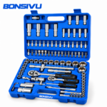 BONSIVU 94-Piece Socket & Bit Set — 1/4″ & 1/2″ Drive